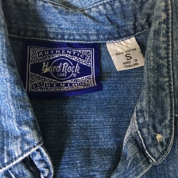 VTG Hard Rock Cafe Key West Denim Tank - Picture 7 of 8